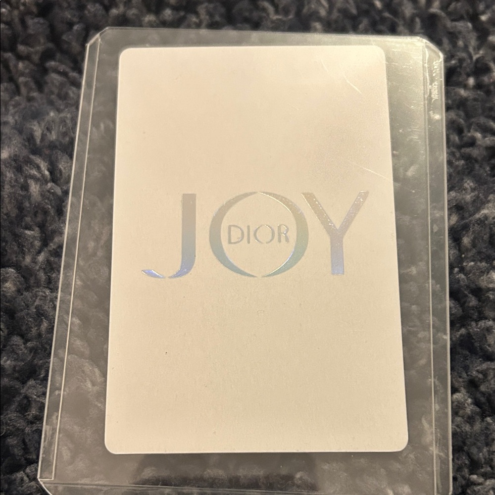 Dior Joy Collectible Playing Card with Iridescent Accents! Comes With Dior Bag!